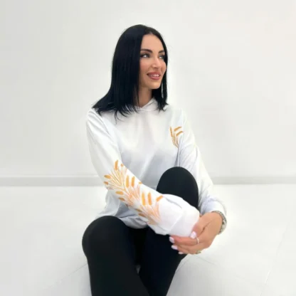 Демісезонний жіночий худі з принтом - Зображення 9