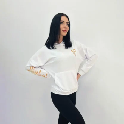 Демісезонний жіночий худі з принтом