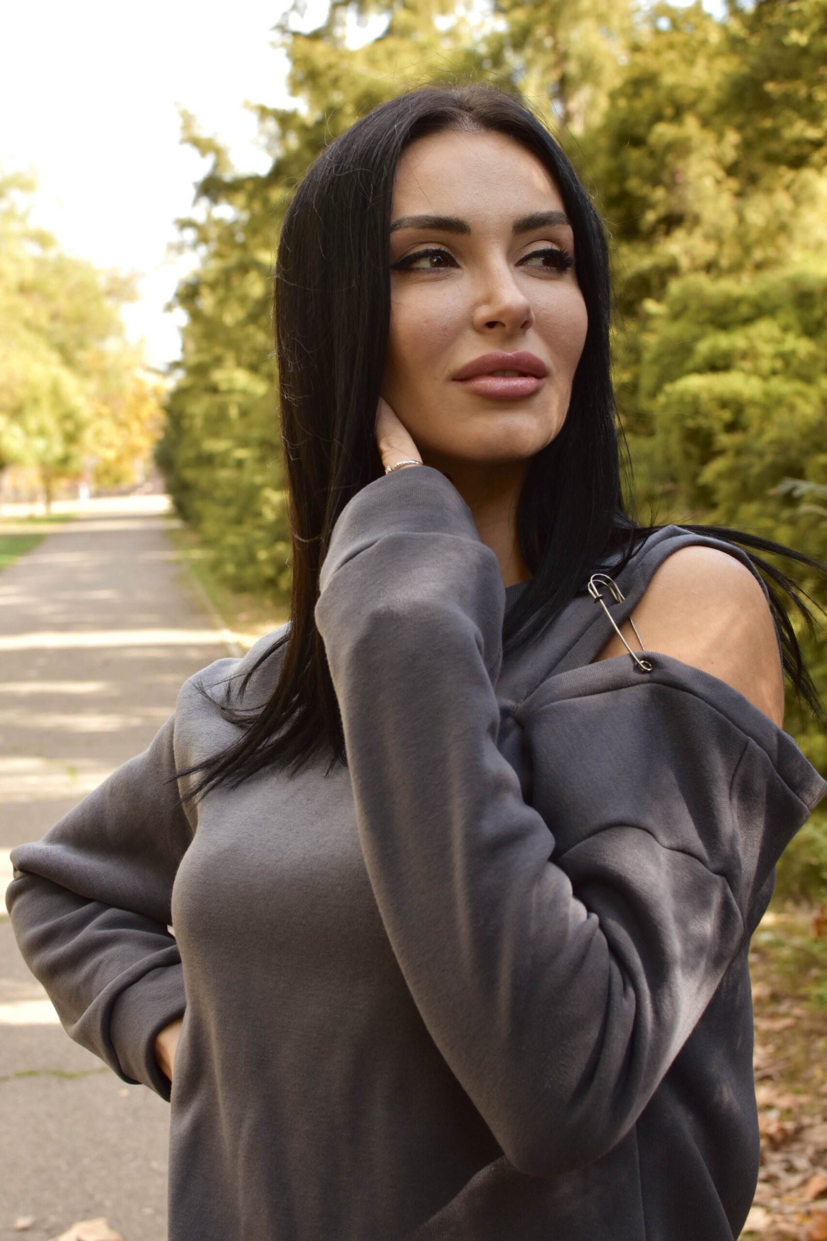 Повсякденна тепла сукня з булавкою - Зображення 8