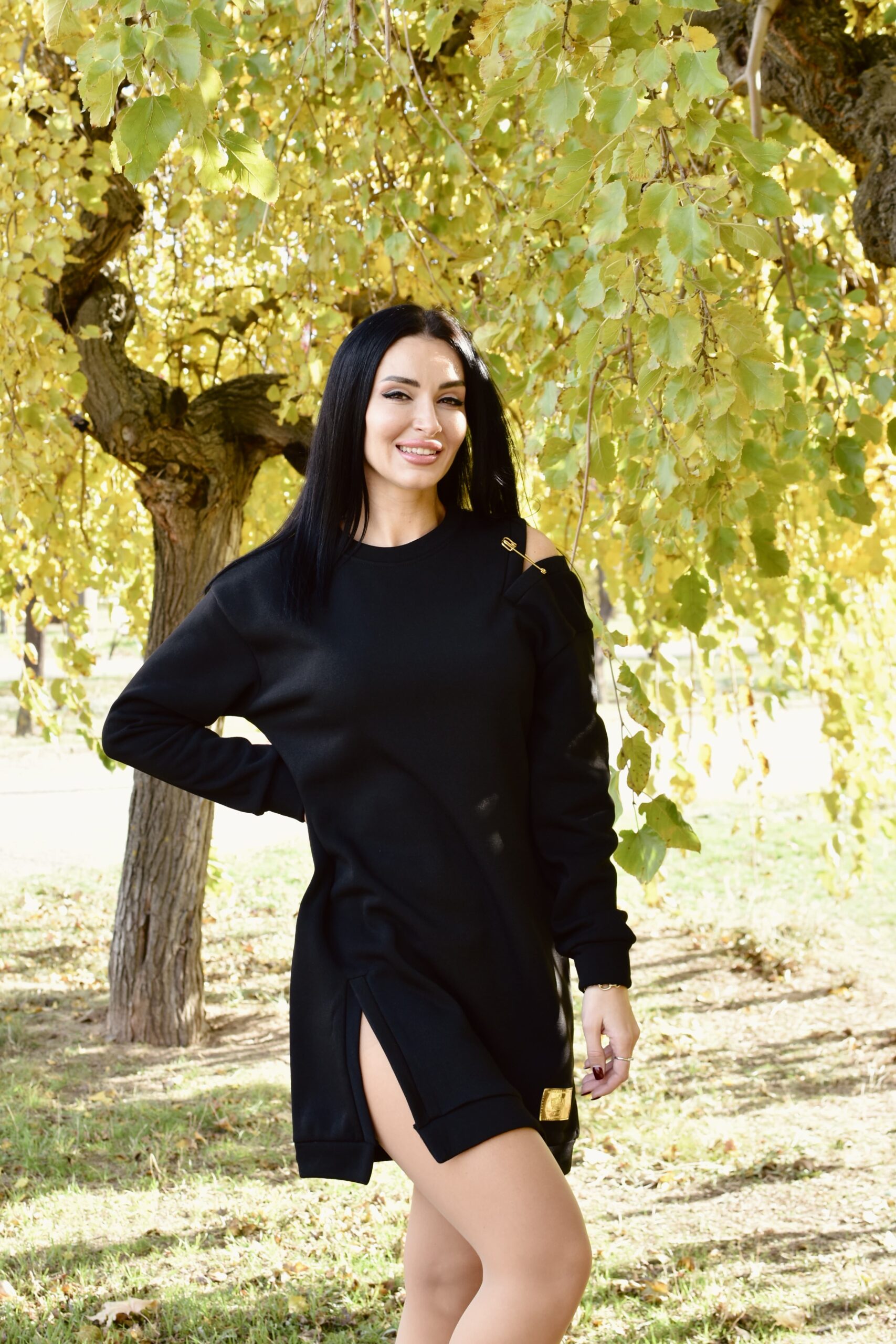 Повсякденна тепла сукня з булавкою - Зображення 10