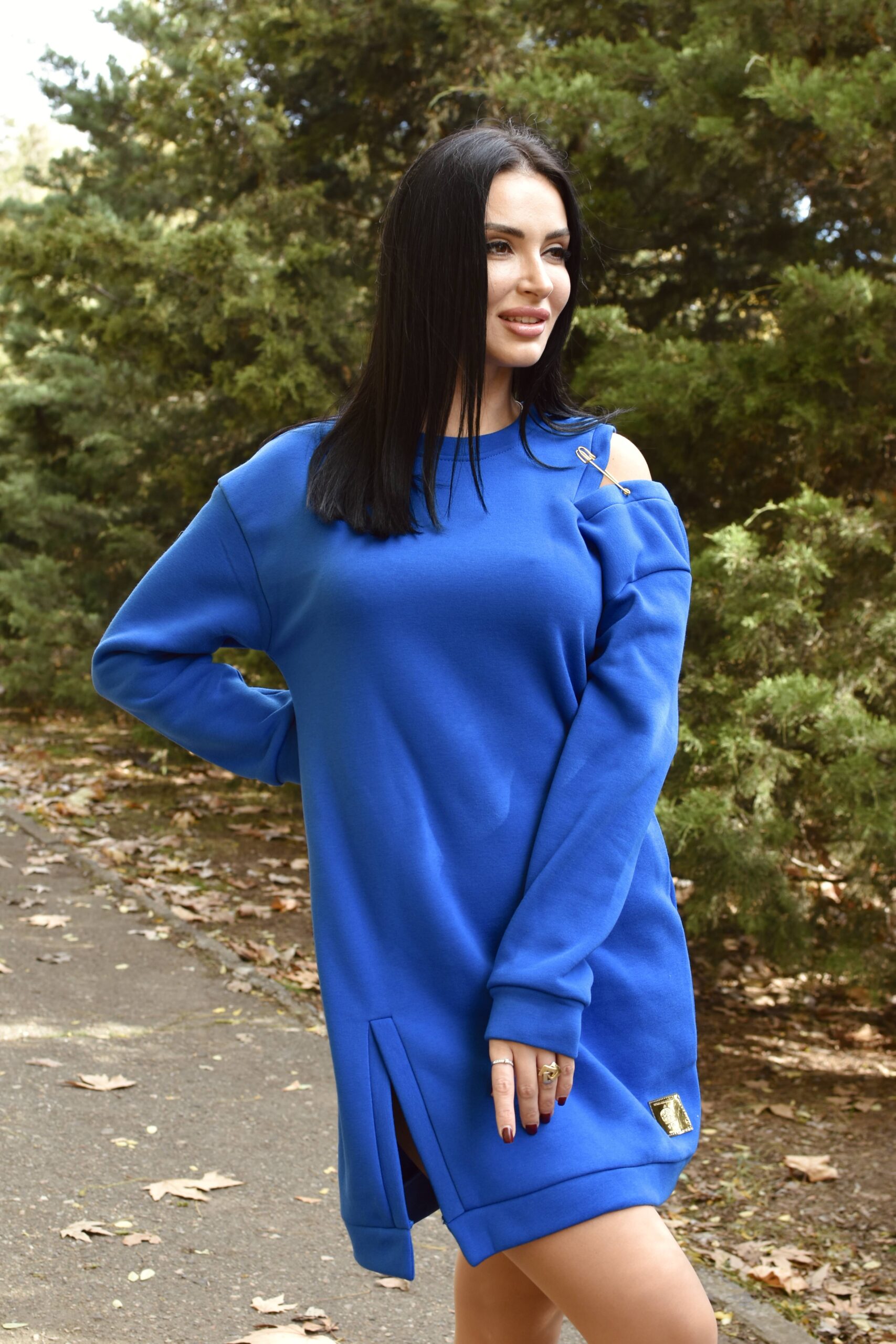 Повсякденна тепла сукня з булавкою - Зображення 13