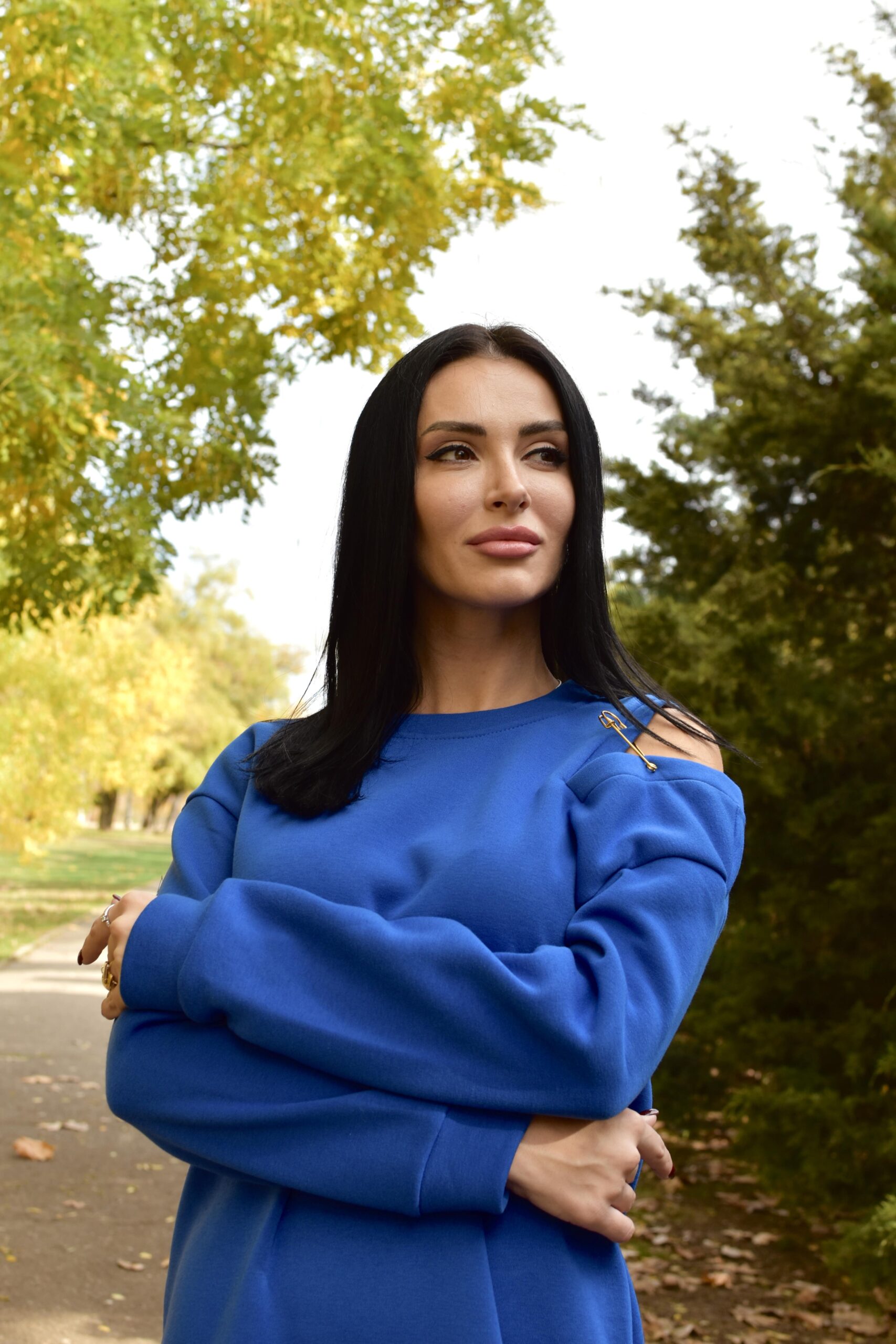 Повсякденна тепла сукня з булавкою - Зображення 14