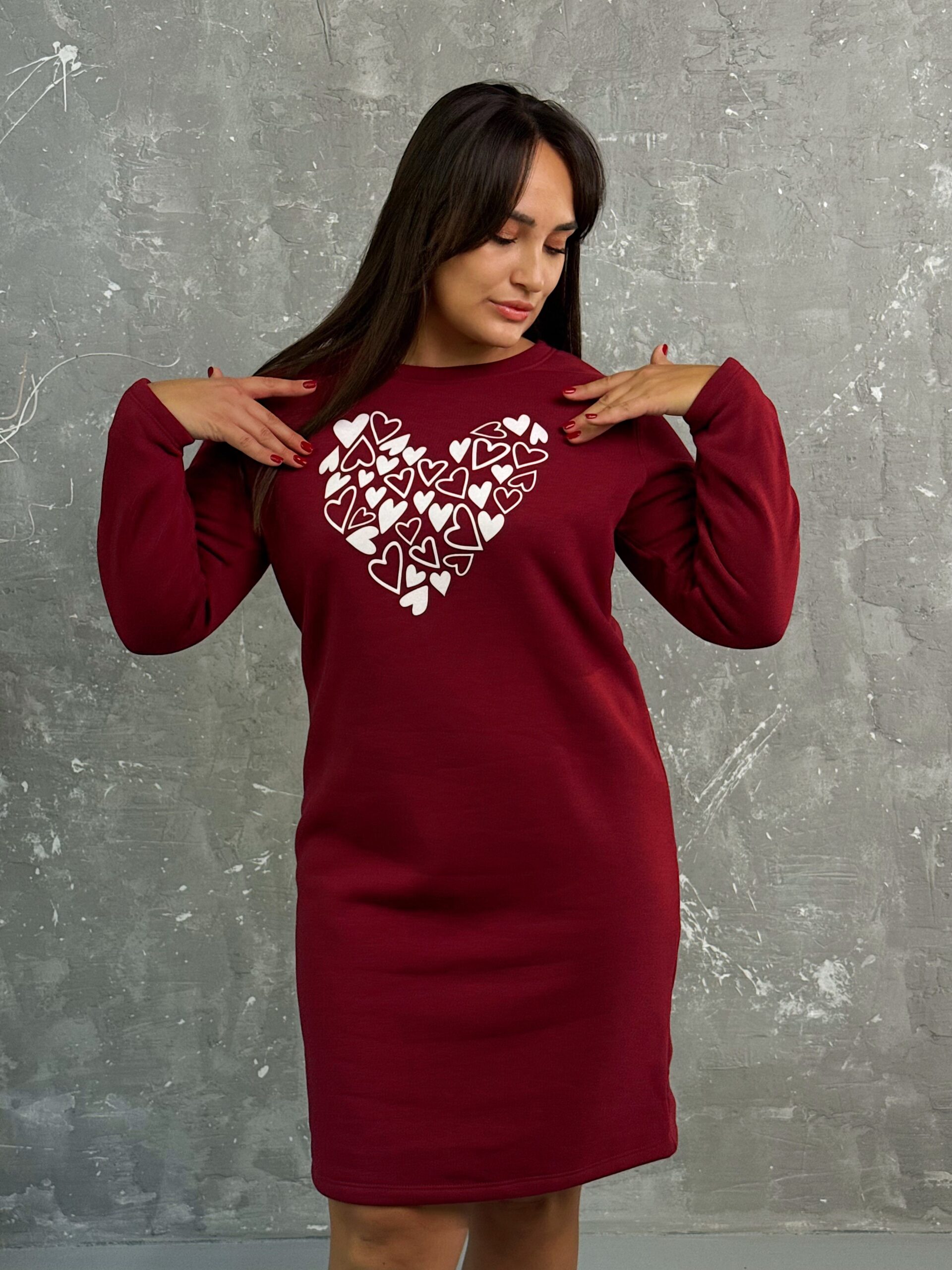 Тепла сукня з принтом - Зображення 8