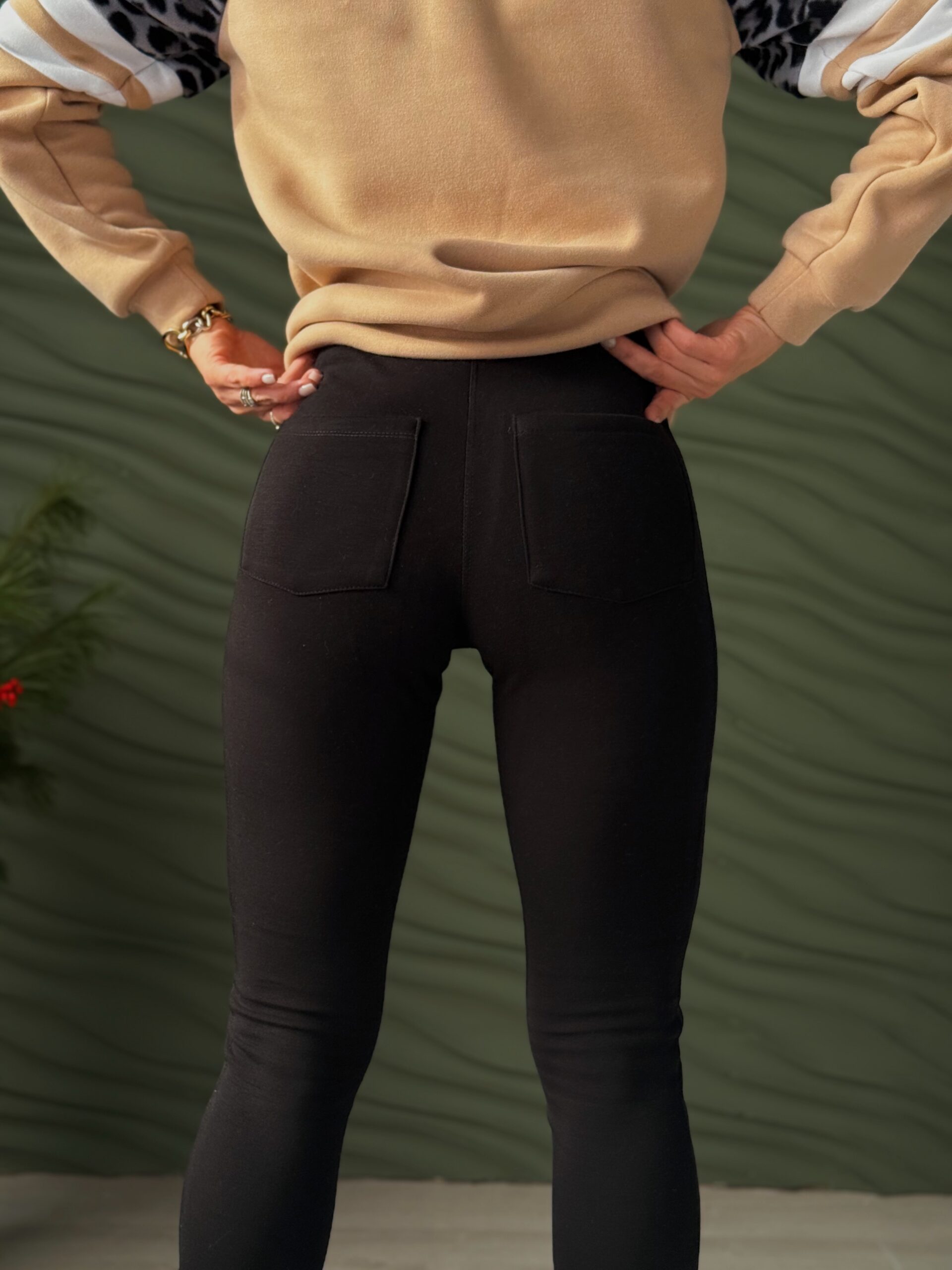 Теплі трикотажні лосини на хутрі - Зображення 3