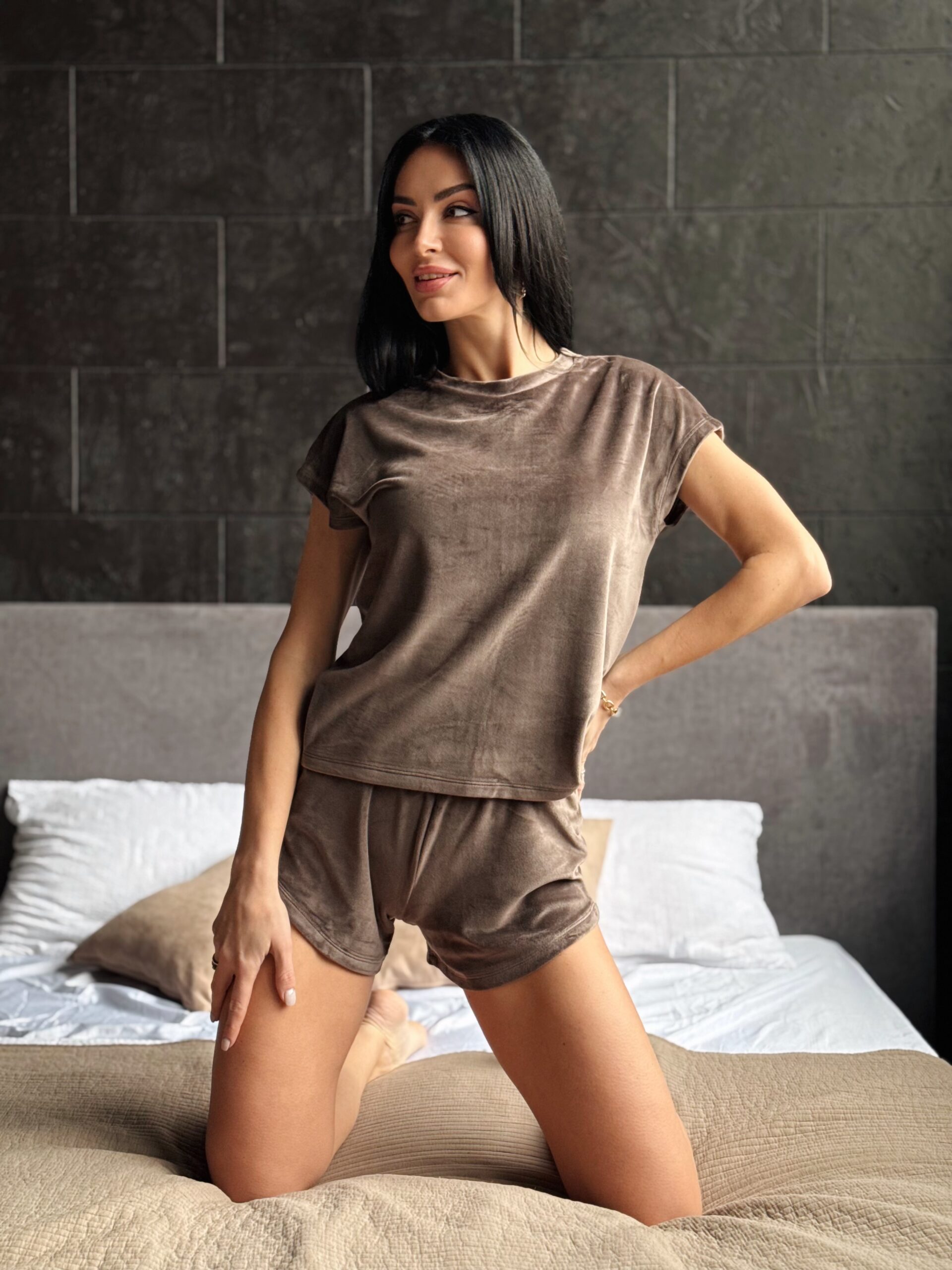 Велюрова піжама двійка - Зображення 3