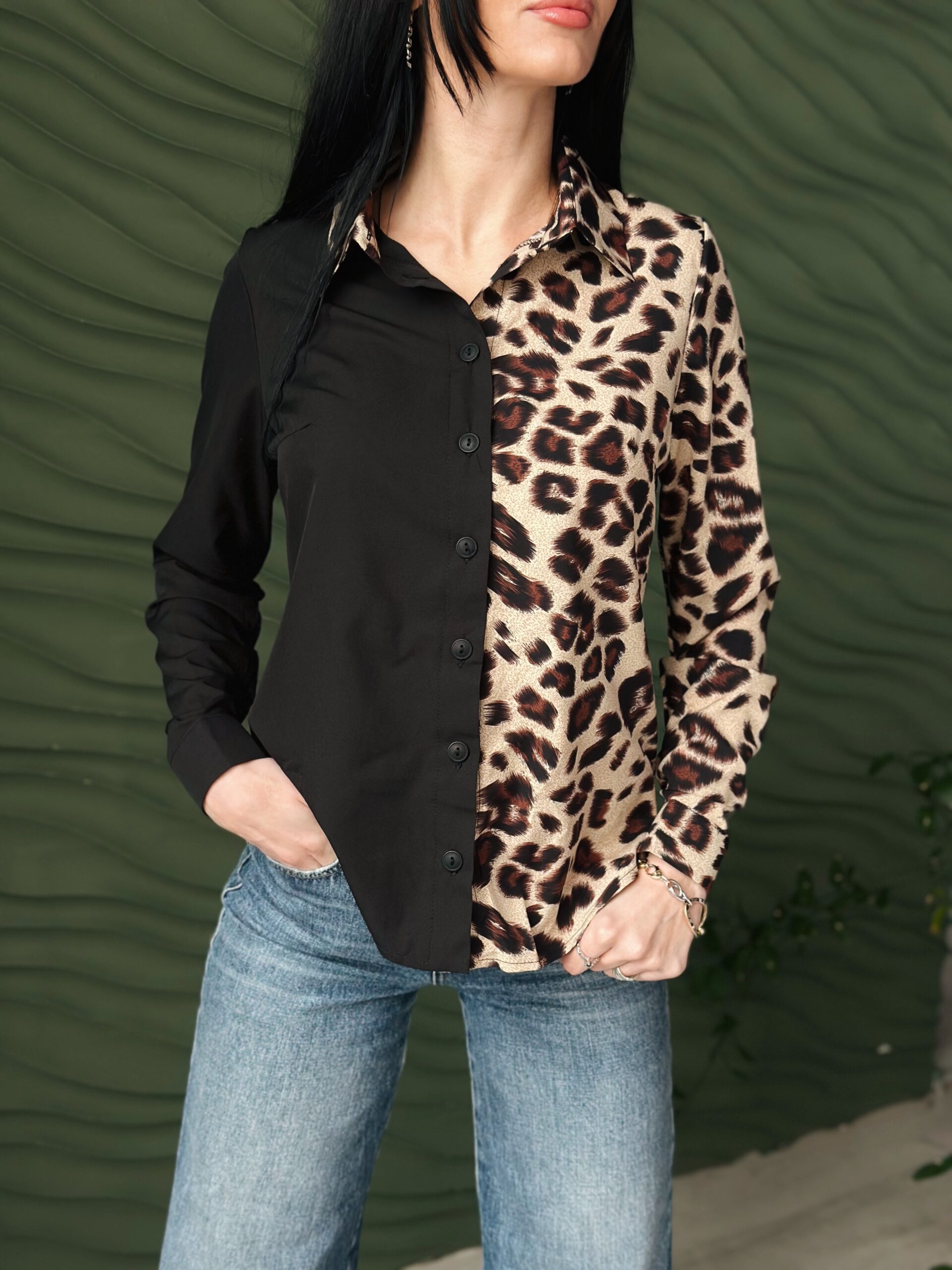 Елегантна блуза з леопардовим принтом - Зображення 3