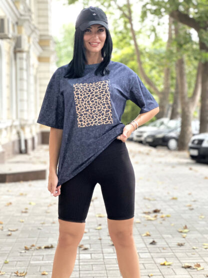Літній жіночий комплект з велосипедками рубчик - Зображення 3
