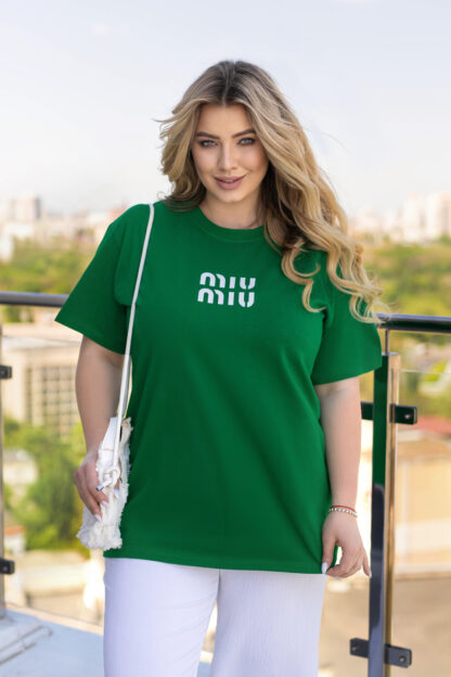 Футболка оверсайз з принтом "MIU" - Зображення 5