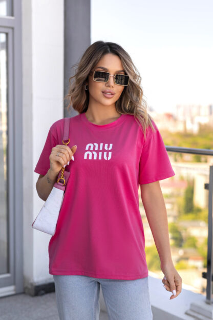 Футболка оверсайз з принтом "MIU" - Зображення 13