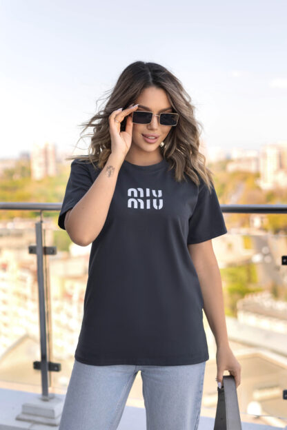 Футболка оверсайз з принтом "MIU" - Зображення 19