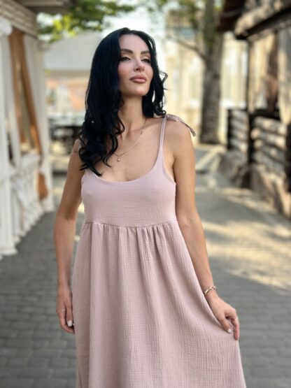 Сарафан із мусліна на бретельках - Зображення 5