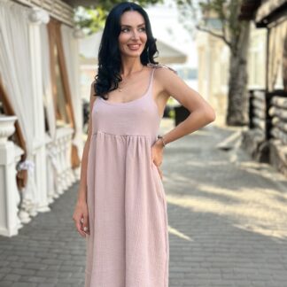 Сарафан із мусліна на бретельках