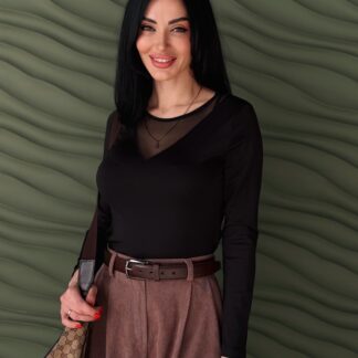 Жіноча кофтинка з декольте сітка