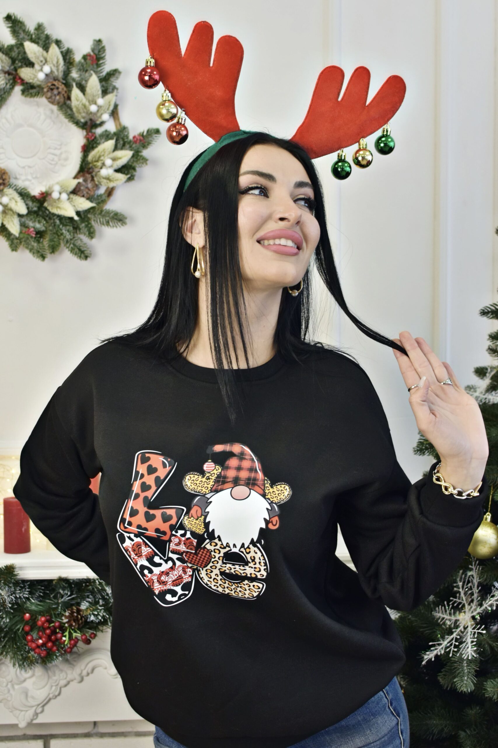 Світшот з новорічним принтом - Зображення 2