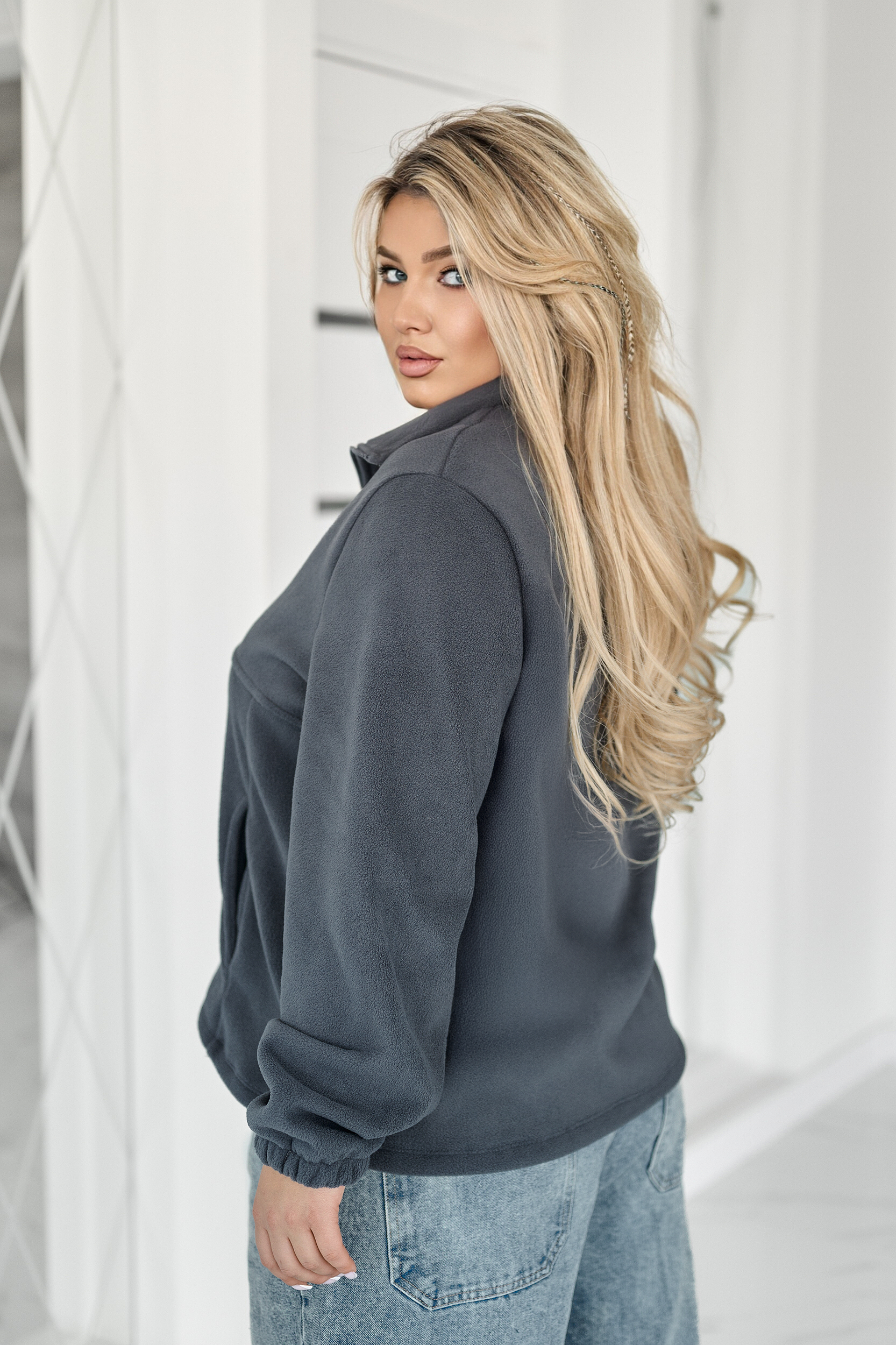 Флісова кофта на блискавці - Зображення 7