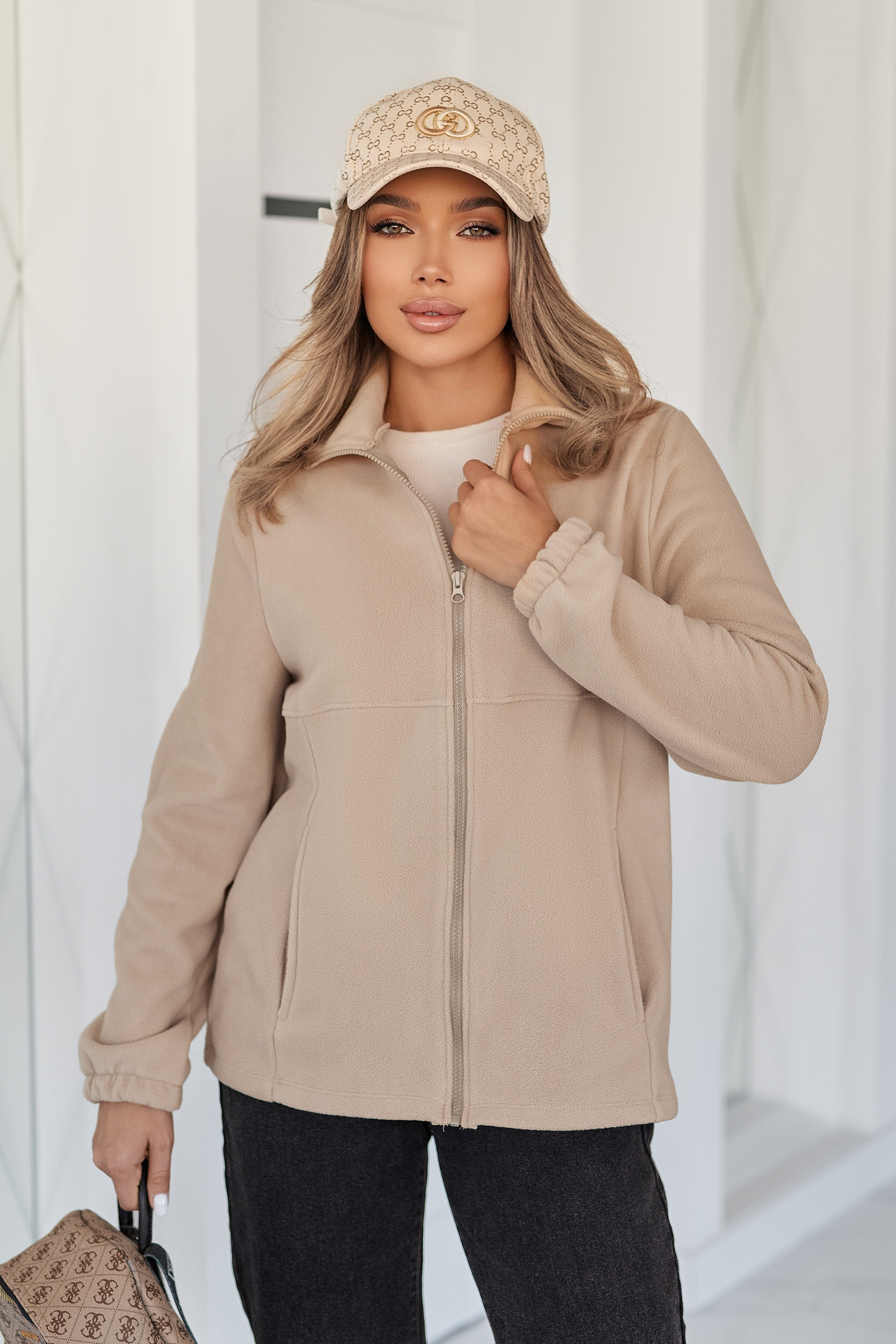 Флісова кофта на блискавці