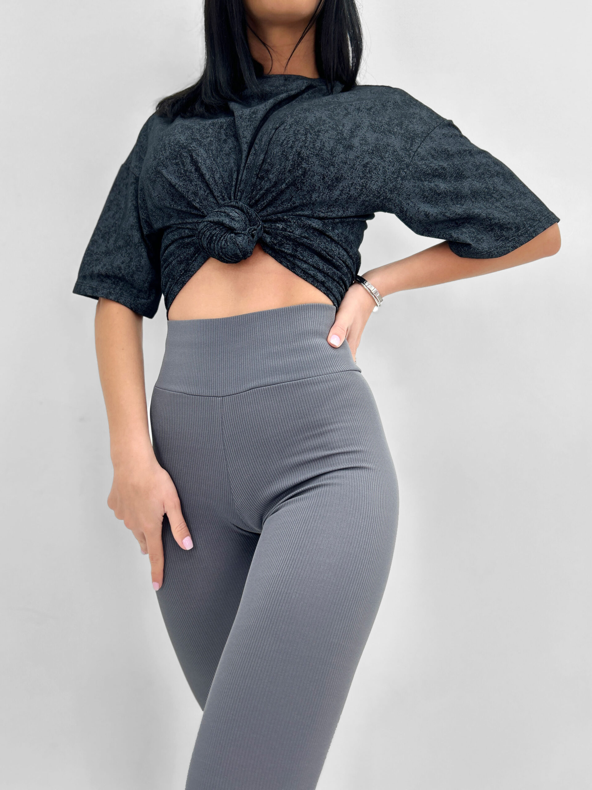 Трикотажні лосини в рубчик - Зображення 2