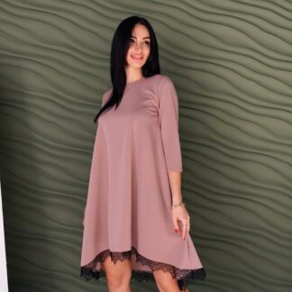 Сукня трапеція з мереживом